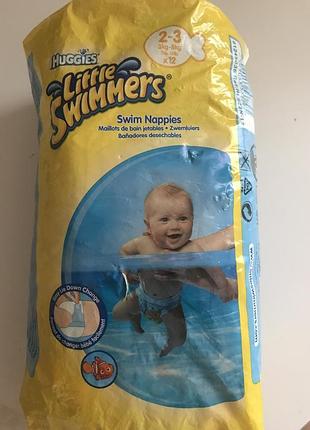 Трусики для плавания little swimmers 2-3 (9 штук в упаковке)huggies
