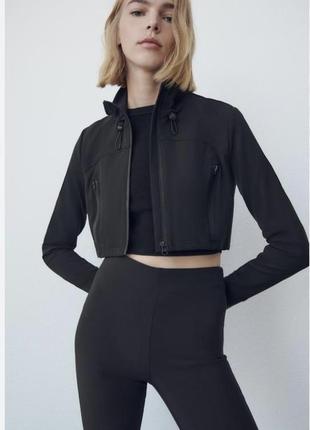 Куртка кроп жакет от zara