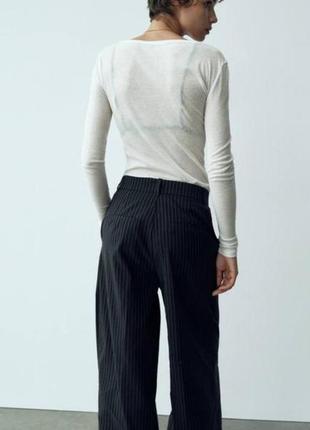 Шикарные брюки палаццо в полоску zara s3 фото