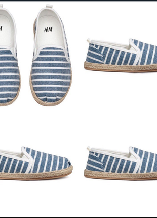 Мокасины, эспадрильи для мальчика слипоны оригинал h&amp;m
