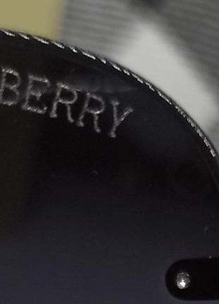 Очки в стиле burberry капли мужские солнцезащитные темно серый градиент в черном металле9 фото