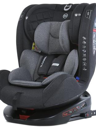 Автокрісло 0-36 кг група 0+,1,2,3 elcamino everest gray з isofix і top tether