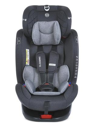 Автокресло 0-36 кг с isofix elcamino everest gray с isofix и top tether8 фото