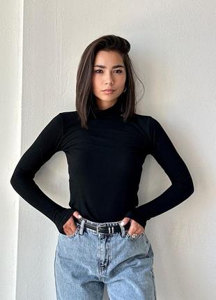 Водолазка в мелкий рубчик, гольф, базовый гольфик7 фото