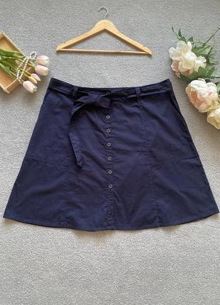 Спідничка з тоненького котону темно синього кольору