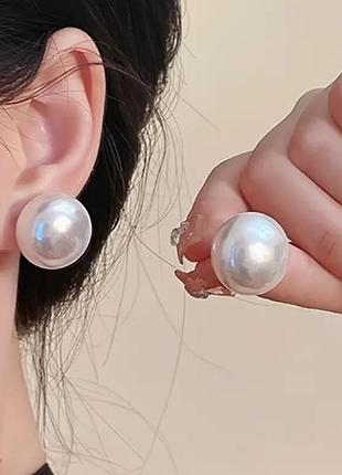 Сережки біжутерія перлинка