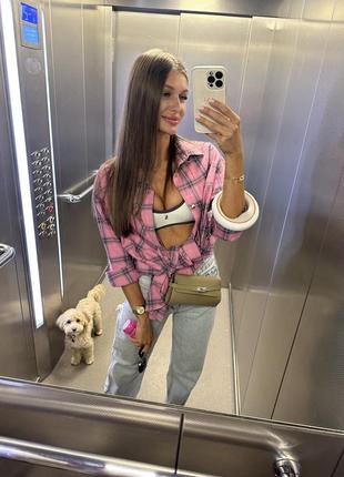 Рубашка в клетку рубашка keepstyle 18stasiawear maribella zara kasher