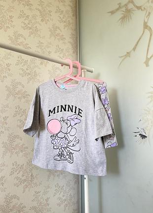 Набор minnie mouse disney футболка шорты для девочки пижама