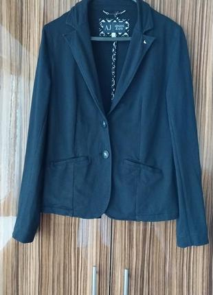 Оригинальный натуральный трикотажный хлопковый пиджак жакет armani jeans