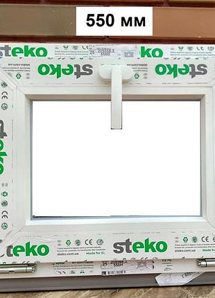Окно steko 550х450 мм 2-скла/аргон, откидное