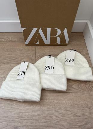 Шапка біні zara з шерстю