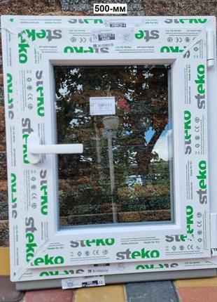 Окно steko 500х600-мм 3-стекла/аргон, правое
