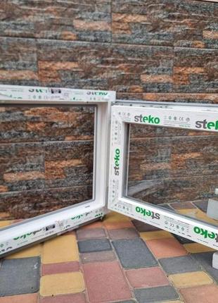 Окно steko 600 х 500 мм 2-стекла + аргон, правое