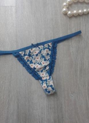 Квіткові трусики стрінги secret possessions