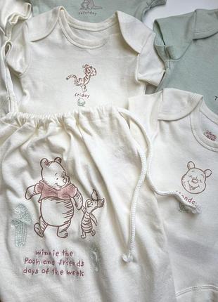 Disney baby боди набор 7 штук бодики primark3 фото