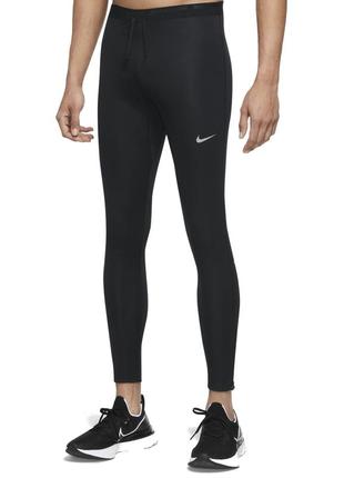Спортивные штаны тайтсы для бега nike running storm fit
