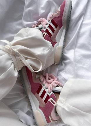 Кроссовки adidas forum low bad bunny white pink9 фото