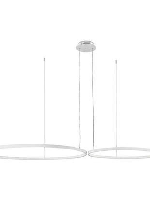 Люстра 2 кільця світлодіодні білі (7529832-2b white led (600+800))