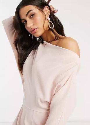 Розпродаж сукня asos міді фактурнa з відкритим плечем6 фото
