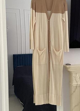 Кардиган zara накидка длинная