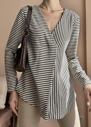 Стильный качественный лонг в полоску thought