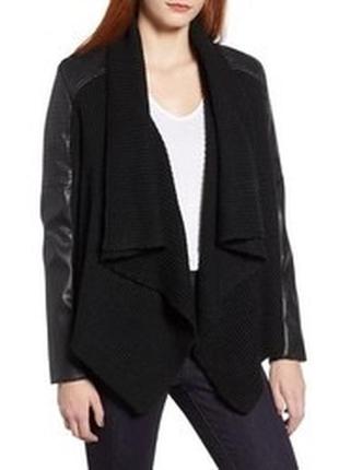 Cardigans зі шкіряними рукавами