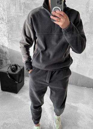 • костюм чоловічий  теплий з мікрофлісу термо «блискавка полар» 💥