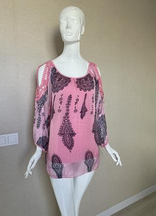 Легка шовкова італійська блуза