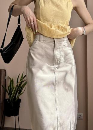 Качественная джинсовая юбка m&s