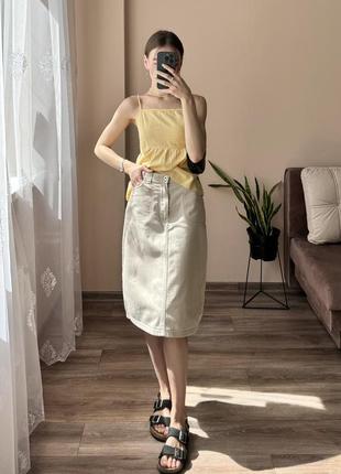 Качественная джинсовая юбка m&s5 фото