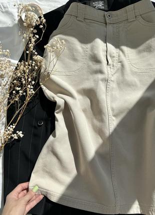 Качественная джинсовая юбка m&s6 фото