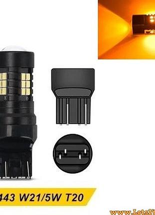2шт автолампы t20 7443 21 led w21/5w автолампы светодиодные автолампы авто лед лампы авто лампа светодиодная