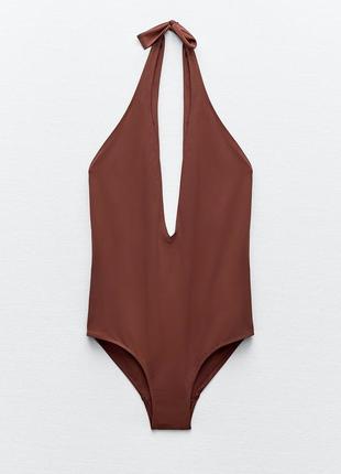 Купальник zara с открытой спинкой