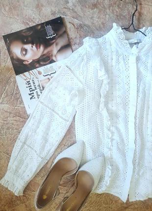 Шикарна блуза,сорочка рішельє,прошва zara