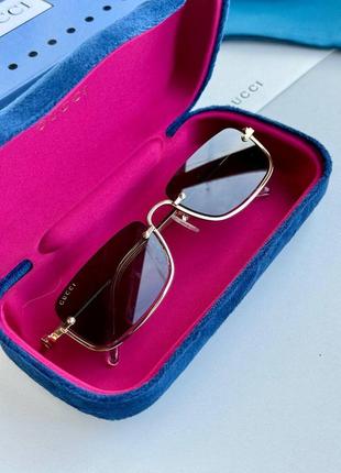 Окуляри gucci ґудзики коричневі