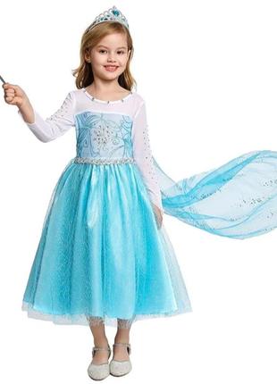 Карнавальное платье принцесса эльза анна карнавальный маскарадный костюм принцессы frozen1 фото