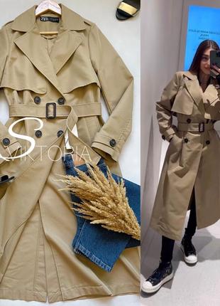 Пальто тренч zara