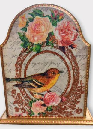 Органайзер для письменных или кухонных принадлежностей в технике декупаж