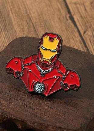 Залізна людина значок iron man marvel comics pin марвел брошка тоні старк пін-роберт дауні махнуть значки гаangers