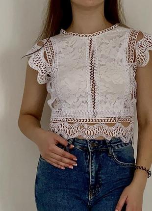 Мереживний зручний топ
