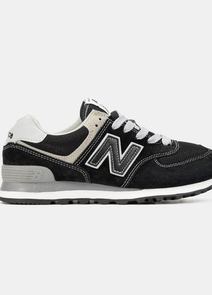 New balance 574v3 black mit white4 фото