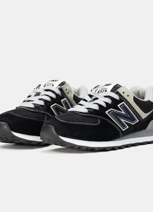 New balance 574v3 black mit white5 фото