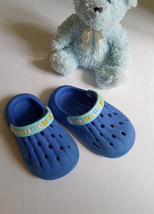 Дитячі сині крокси, босоніжки,сандалі на хлопчика 💙2 фото