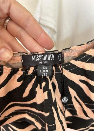Нова котонова сукна зебра принт missguided4 фото