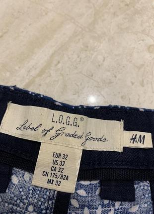 Шорти h&m сині з принтом 3