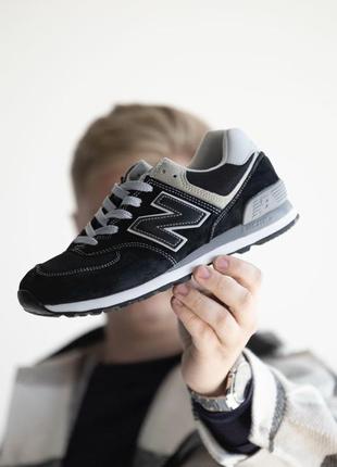 New balance 574v3 black mit white1 фото