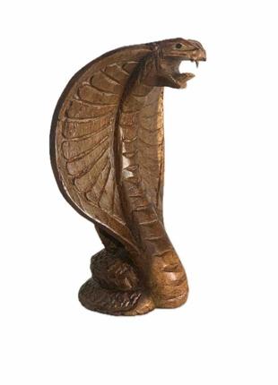 Статуетка кобра дерев'яна різьблена висота 10см