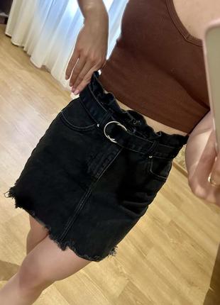 Продам юбку джинсовую bershka