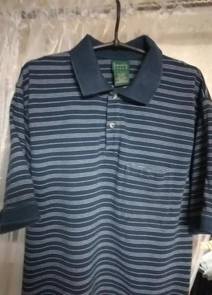 Поло scandia polo 100% хлопок футболка в  полоску