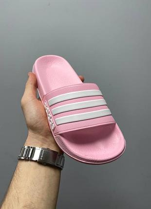 Adidas slides pink шлепанцы женские